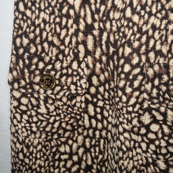 Michael Kors Brown Leopard Print Cotton‎ Tank Dress Size 2 - Picture 2 of 6